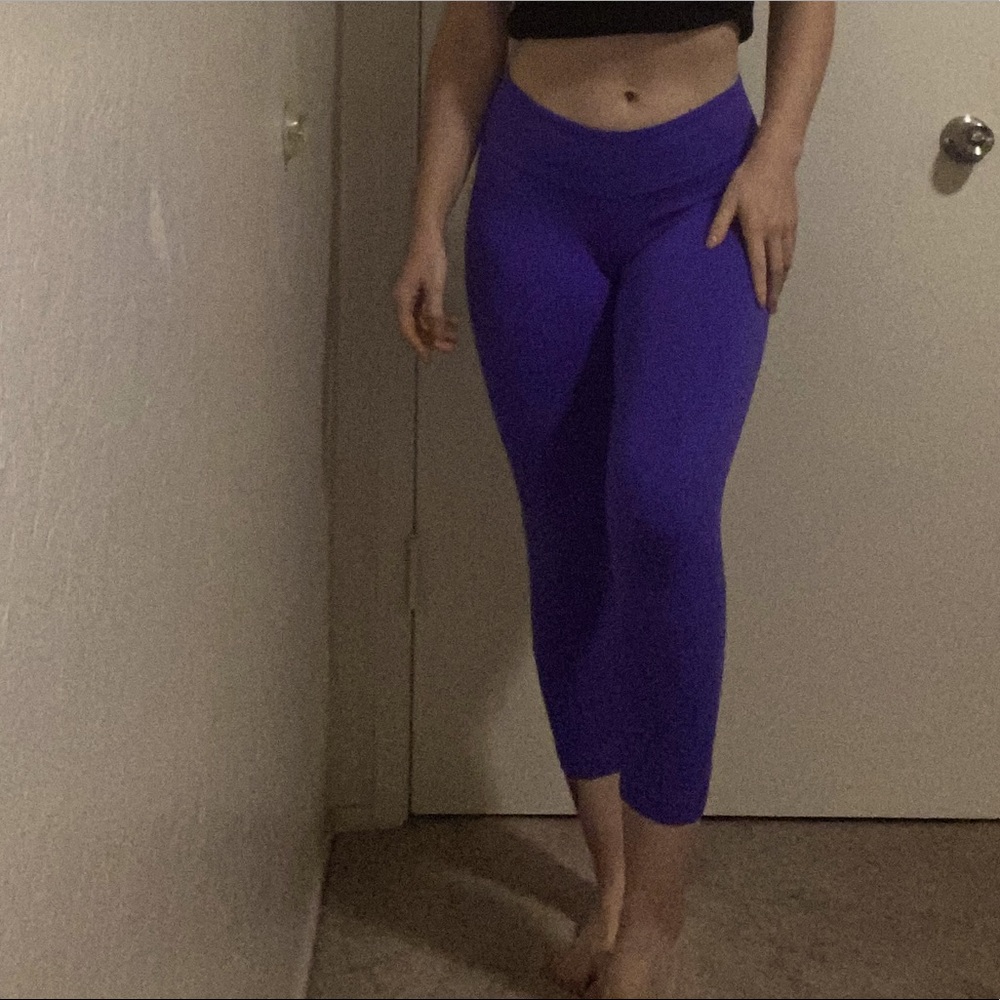 Elisabetta rogiani purple cropped leggings